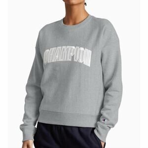 Champion Reverse Weave Crew, Floss Stitch Arch Logo